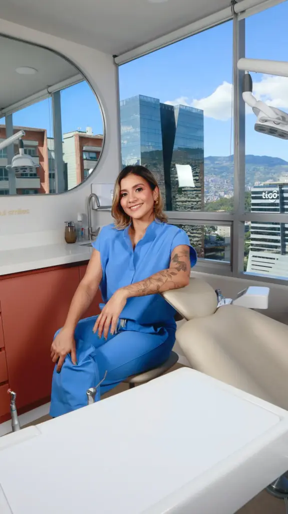 Dayanna Contreras en su consultorio en Medellín